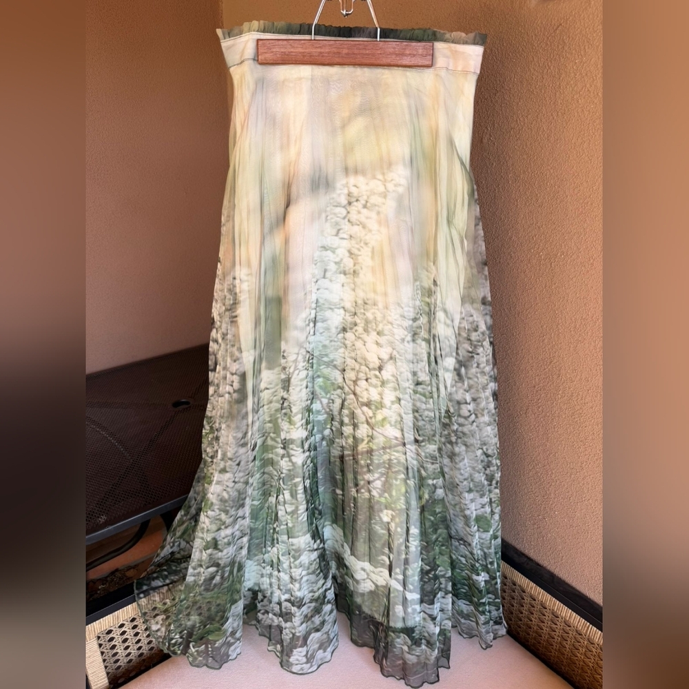 HTF Anthropologie Maeve Pleated Maxi Skirt - Picture 7 of 9